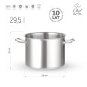 Garnek ze stali nierdzewnej wysoki 29,5l śr. 360x(H)290 mm