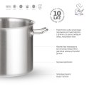 Garnek ze stali nierdzewnej wysoki 29,5l śr. 360x(H)290 mm